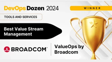 ValueOps by Broadcom Wins DevOps Dozen Award for Best Value Stream Management Three Years in a Row
